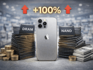 DRAM e NAND fino a +100%: Apple sotto pressione, iPhone 18 verso rincari