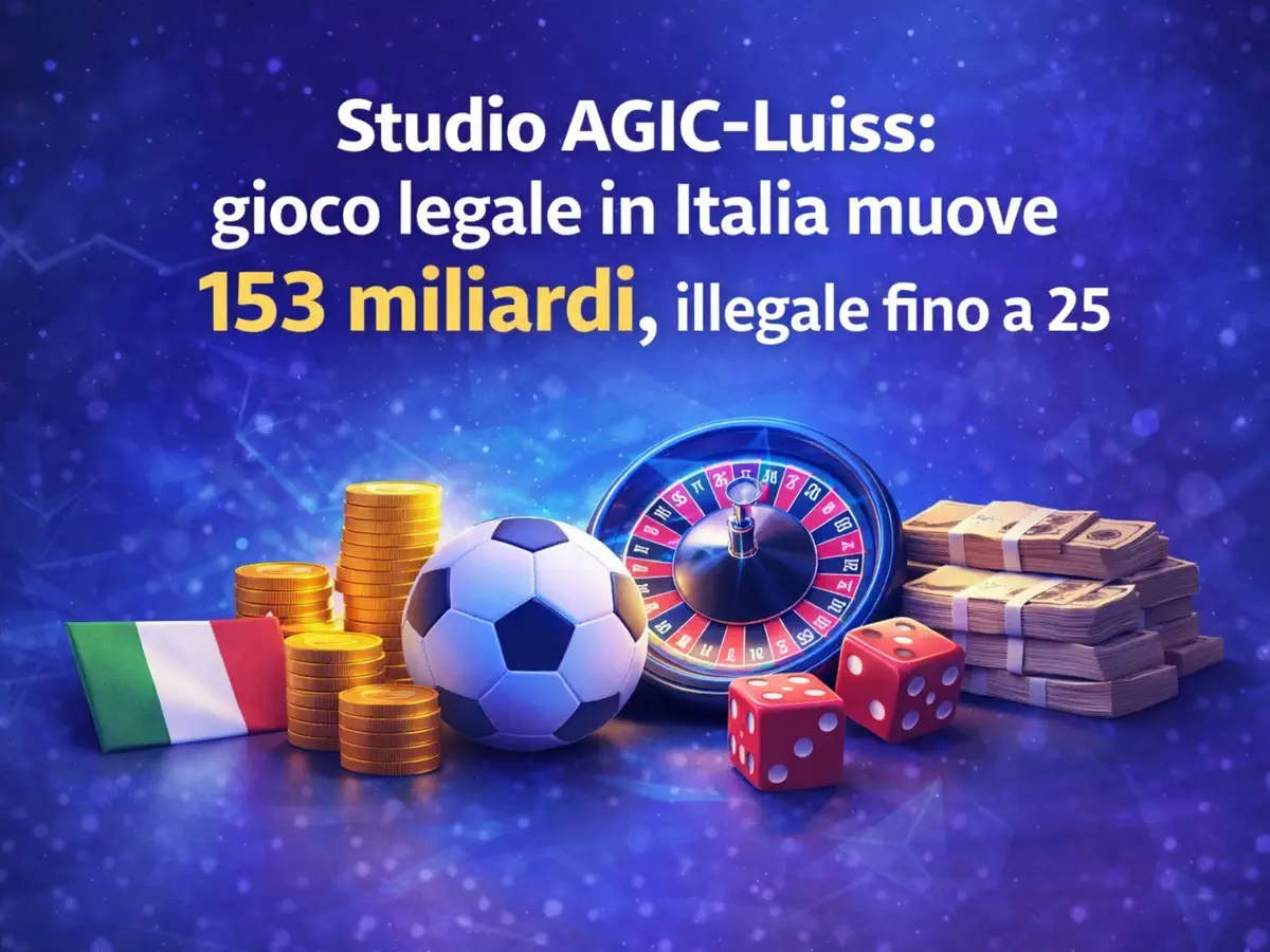 Studio AGIC-Luiss gioco legale in Italia muove 153 miliardi, illegale fino a 25