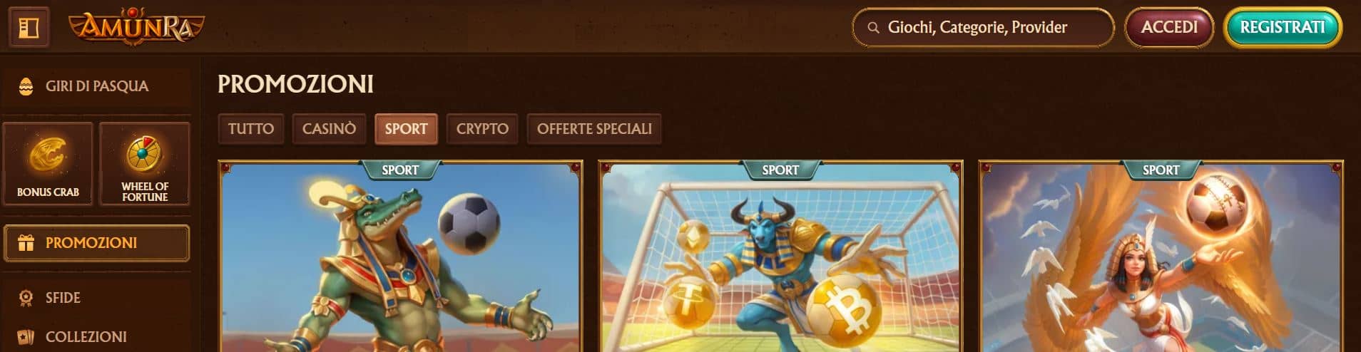 bookmaker crypto amunra