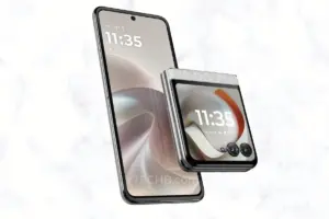 Motorola Razr 70, nuovo render mostra la colorazione Pantone Bright White