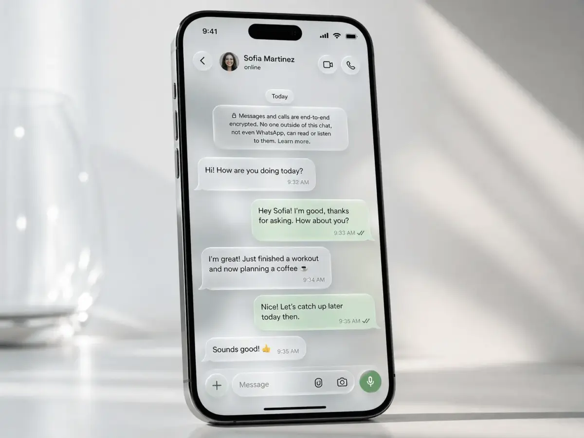 WhatsApp, in arrivo il design Liquid Glass nelle chat su iOS