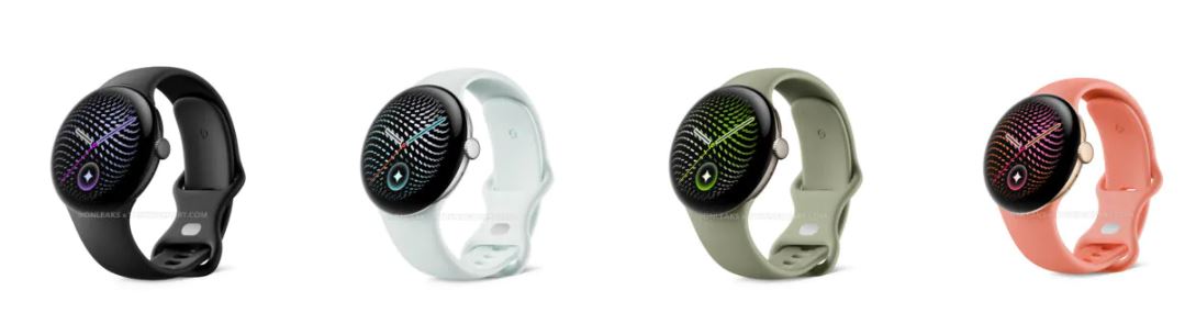 I render del nuovo Pixel Watch 5 di Google